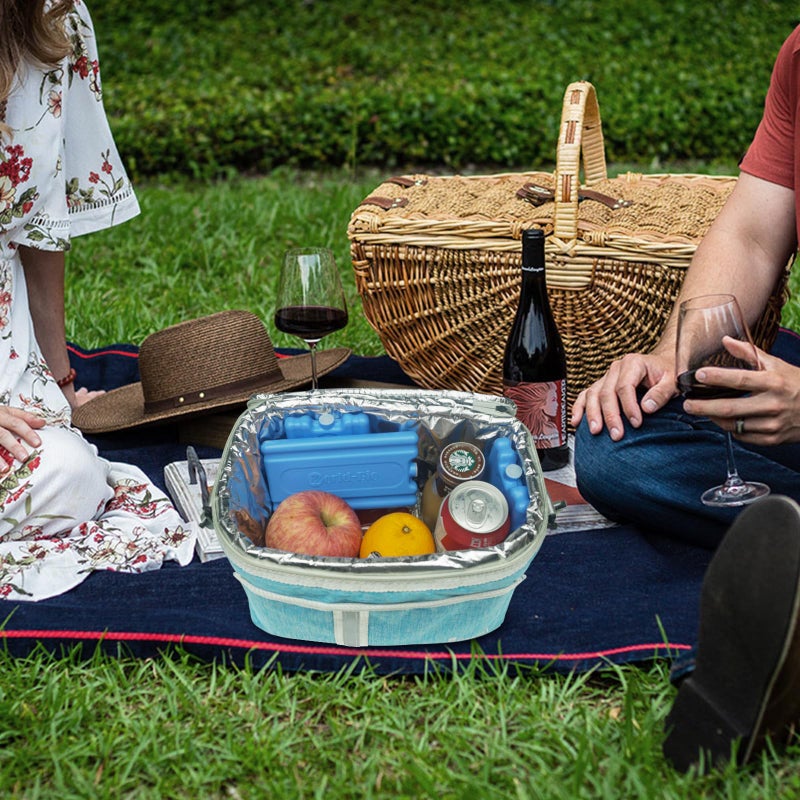 WORLD-BIO Reusable Ice Packs for Lunch Boxes & Coolers, Leakproof Quick Freeze Cold Packs for Picnics, Beach, Camping, Work - Long Lasting to Keep Drinks Cold (Thin Ice Packs 6 Pcs) - Image 2