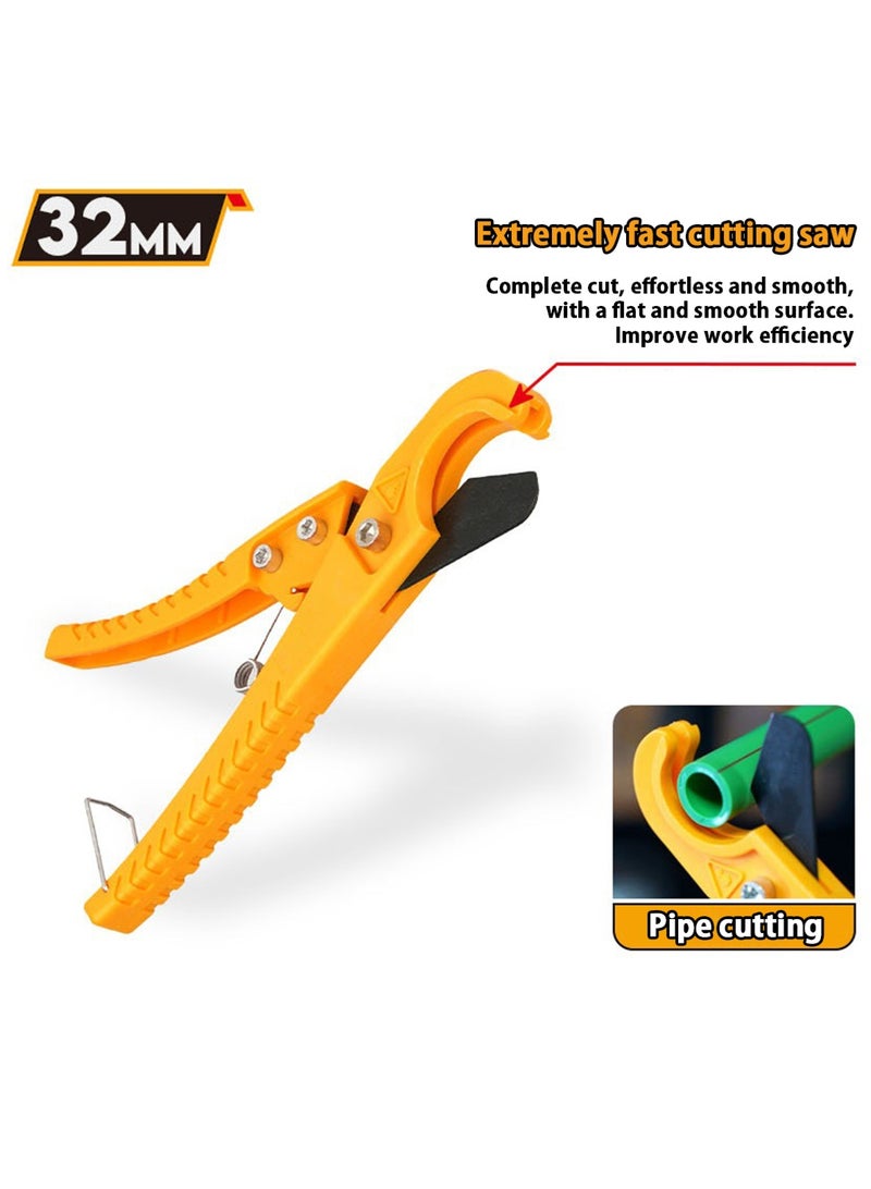 لوبيتيز قطع الأنابيب 32MM PPR / PEX / PVC / PU / PP (من Ø1mm إلى Ø32mm) أداة القطع اليدوية ، للفينيل والمطاط الأنابيب قطع أداة الأنابيب المستخدمة على نطاق واسع في الديكور المنزلي وإصلاح الأنابيب وهندسة البناء وغيرها من المجالات. - Image 1