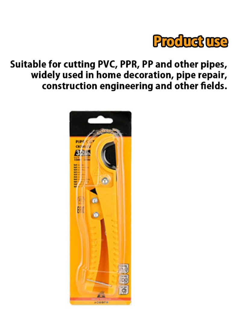 لوبيتيز قطع الأنابيب 32MM PPR / PEX / PVC / PU / PP (من Ø1mm إلى Ø32mm) أداة القطع اليدوية ، للفينيل والمطاط الأنابيب قطع أداة الأنابيب المستخدمة على نطاق واسع في الديكور المنزلي وإصلاح الأنابيب وهندسة البناء وغيرها من المجالات. - Image 2