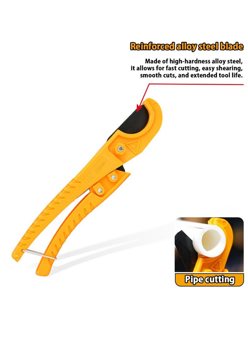 لوبيتيز قطع الأنابيب 32MM PPR / PEX / PVC / PU / PP (من Ø1mm إلى Ø32mm) أداة القطع اليدوية ، للفينيل والمطاط الأنابيب قطع أداة الأنابيب المستخدمة على نطاق واسع في الديكور المنزلي وإصلاح الأنابيب وهندسة البناء وغيرها من المجالات. - Image 5