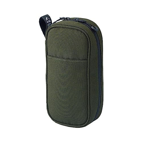 LIHIT LAB Gadget Pouch, 3.8 x 2.8 x 8.5, Army Green (A7764-22) - Image 1