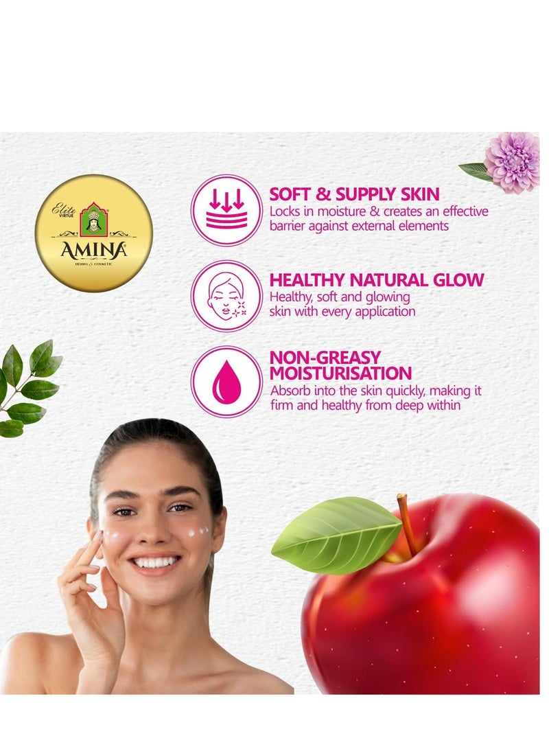 Amina Mix Fruit Moisturizing Cream with a lightweight, nourishing formula, Beauty cream, for soft smooth skin, 17 ml (Pack of 6) - Image 2