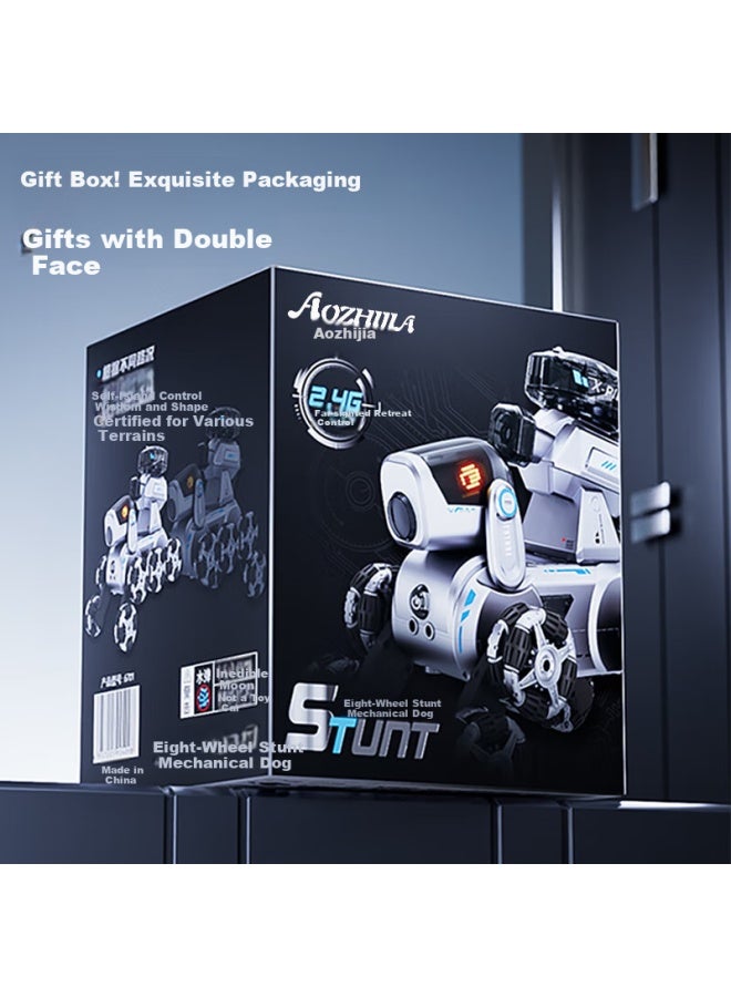 Aozhi Jia Remote Control Robot Dog Children's Toy, Birthday Gift For Boys, Stunt Eight-wheel Gesture Sensing Drift Remote Control Off-road Vehicle - Image 3