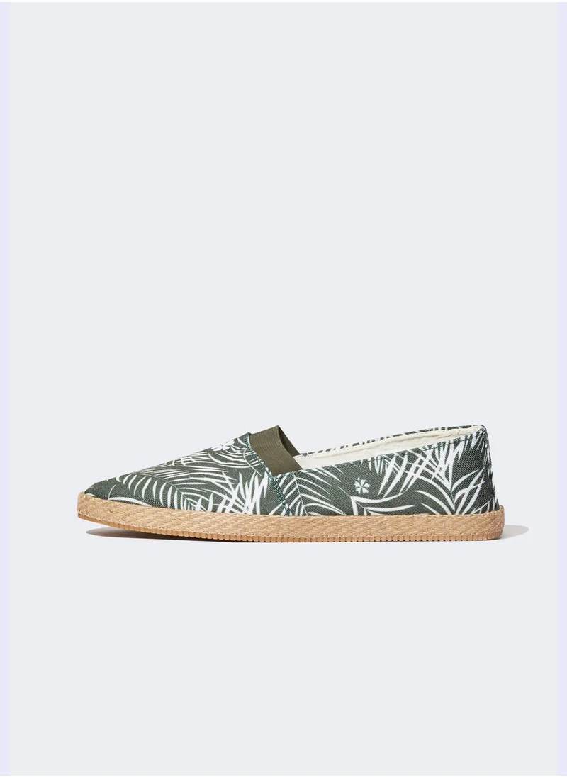 DeFacto Flat Sole Palm Print Espadrilles