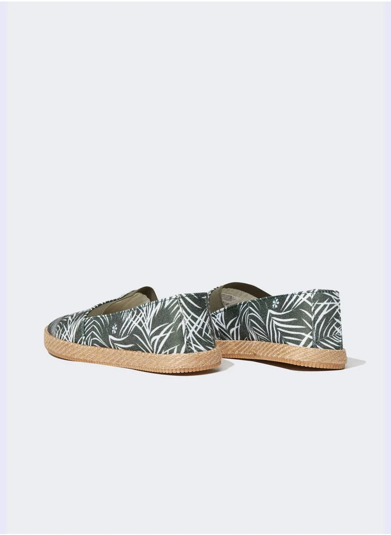 DeFacto Flat Sole Palm Print Espadrilles