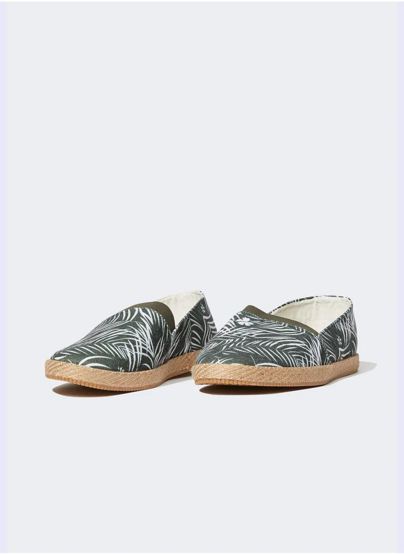 DeFacto Flat Sole Palm Print Espadrilles