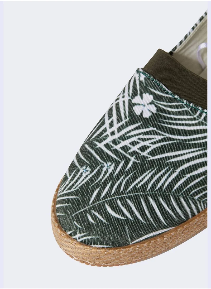 DeFacto Flat Sole Palm Print Espadrilles