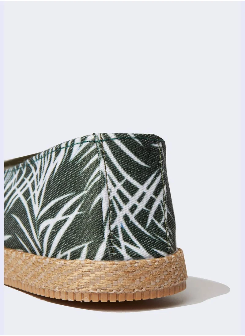 DeFacto Flat Sole Palm Print Espadrilles