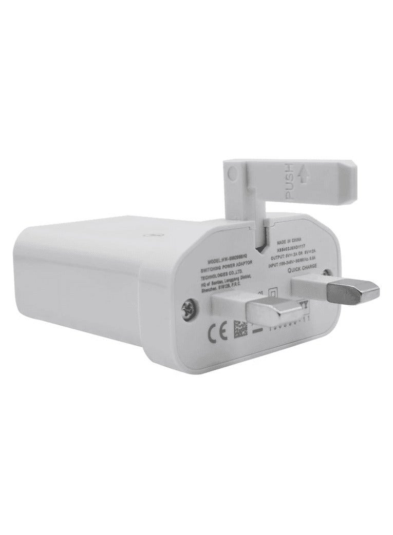 Mobile Charger Power Adapter In 220v Out 5v or 9v Quick Charge 3.0 Micro USB Cable Fast Charger HW-059200BHQ  - Image 1