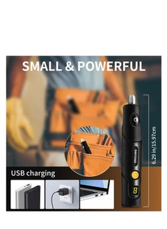 Excefore Mini Cordless Rotary Tool Kit, 5-Speed Multi-Purpose Power Tool, LED Screen Display, for Sanding, Engraving, Polishing, Drilling, Handmade Crafting, DIY Creations  - Image 4