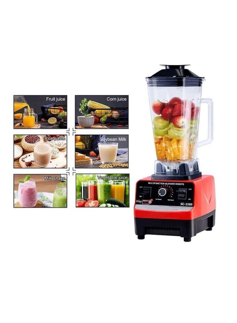 Golden Electric Blender For Fruits, Soups And All Kinds Of Food With A Small Grinder For Spices And Coffee  - Image 2