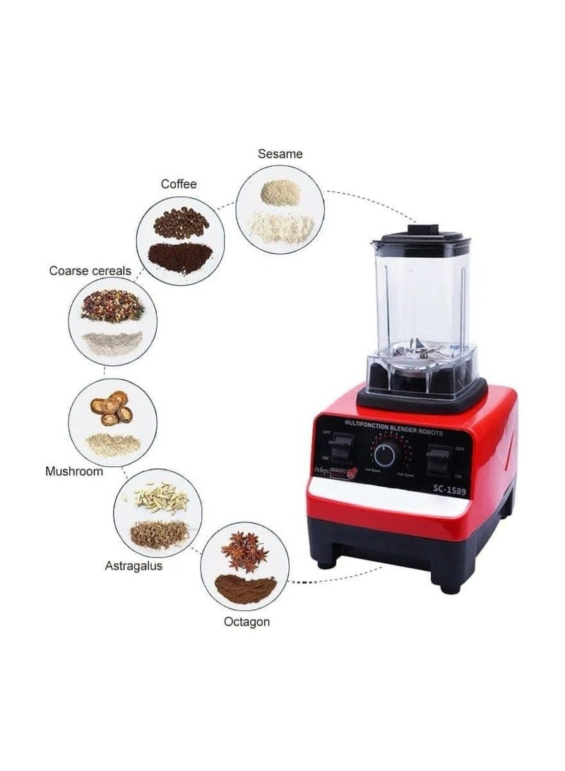 Golden Electric Blender For Fruits, Soups And All Kinds Of Food With A Small Grinder For Spices And Coffee  - Image 3