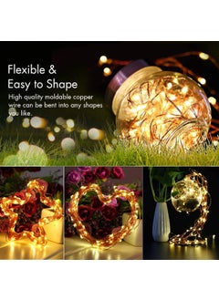 Lexton Lexton 5 Meter Copper String Light with USB for Decorations Warm White Pack of 4  - Image 4