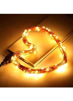 Lexton Lexton 5 Meter Copper String Light with USB for Decorations Warm White Pack of 4  - Image 3