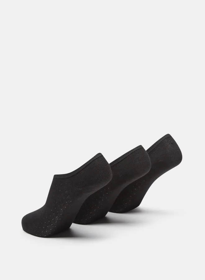 Celeste Women's Solid No Show Socks - Set of 3