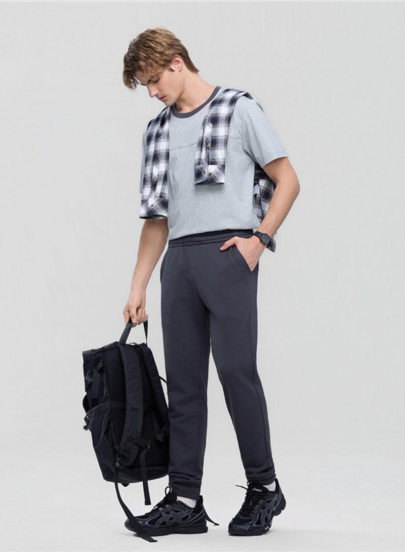 GIORDANO Men’s Slim Taper French Terry Jogger with Elastic Waist - Image 2