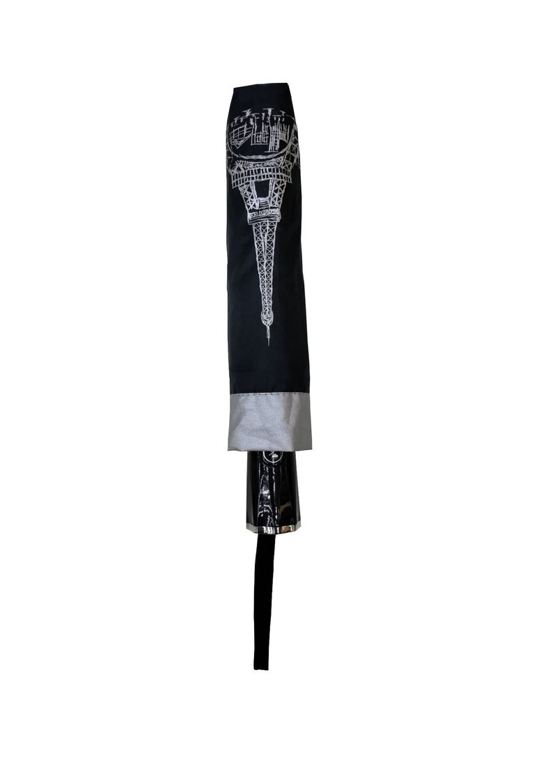 Hello 3FOLD AUTOMATIC OPEN UMBRELLA WITH UV PROTECTION AND EIFFEL TOWER LOGO PRINTED - Image 4