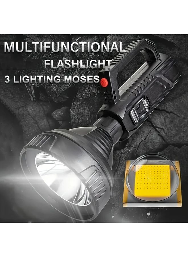 Bright Flashlight 1pc USB Rechargeable Portable Lantern 3 Modes Emergency Light - Image 5