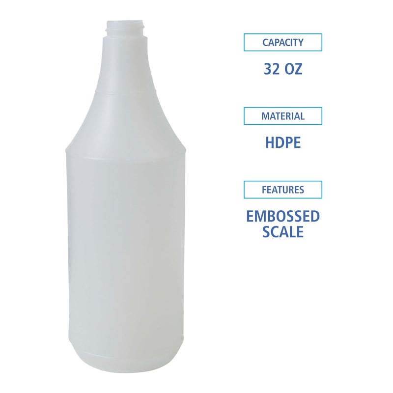 Boardwalk 512245 32 oz Embossed Spray Bottle  Clear 24Carton - Image 3