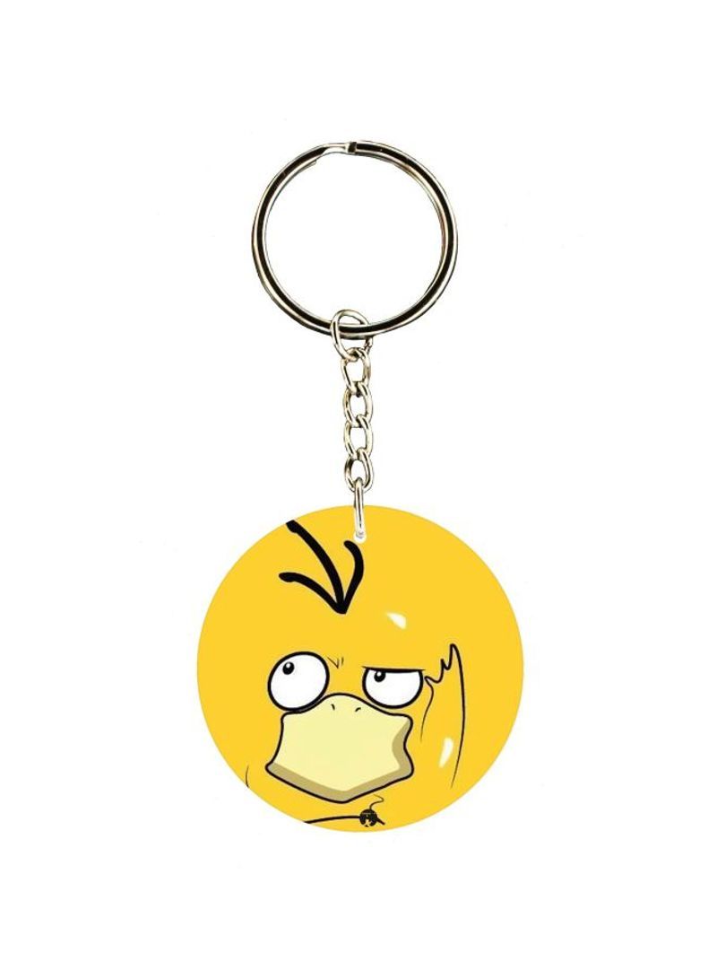 Cartoon Themed Single Sided Keychain