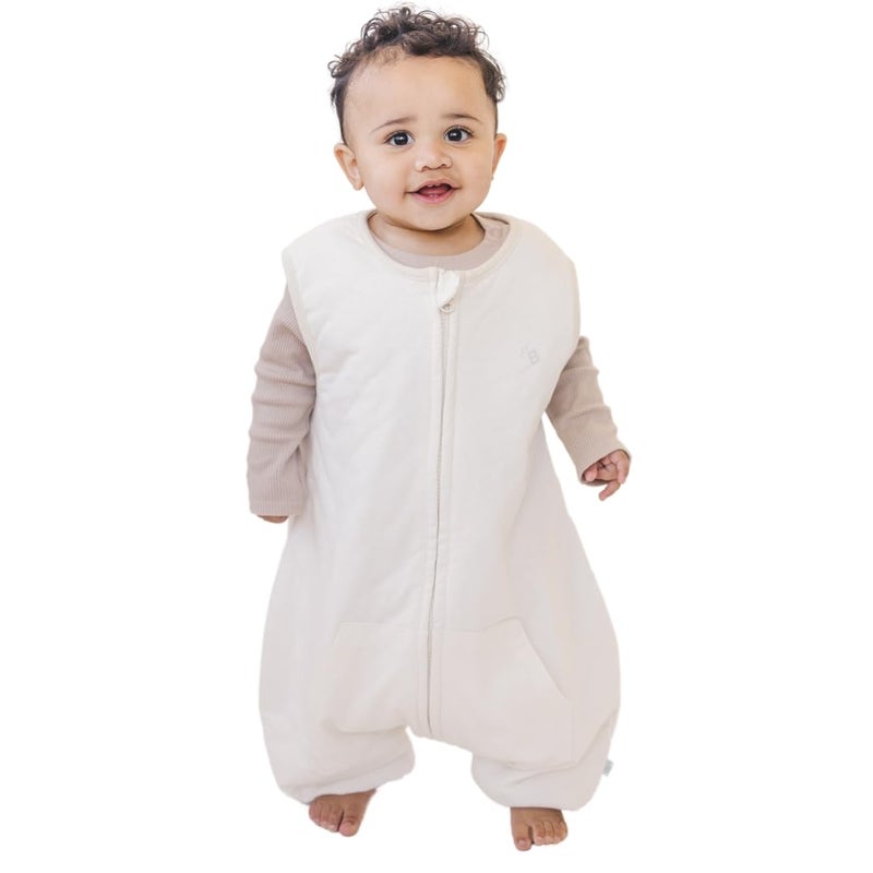 Tealbee DREAMSUIT Toddler Sleep Sack with Feet 1218 months 1824 months 12 TOG All Season Baby Wearable Blanket for Walkers Rayon made from Bamboo Organic Cotton Sleeping Bag Undyed