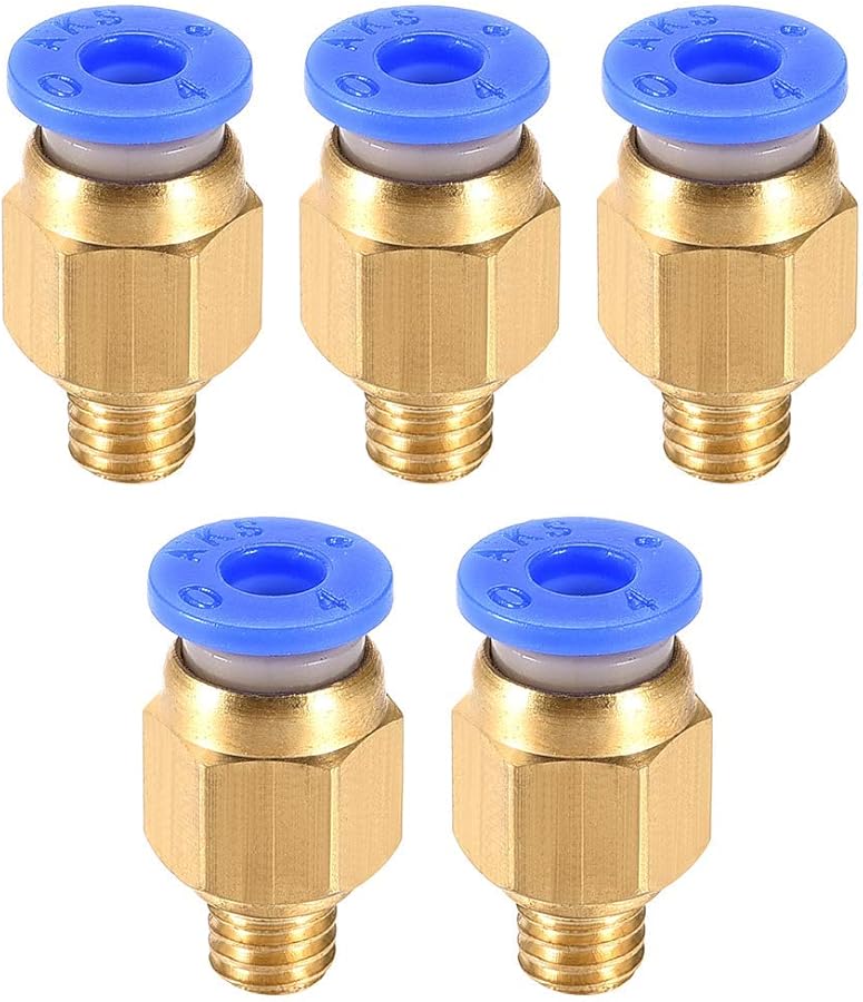 M6 Tube Coupler For 3D Printer 4mm Tube 1 75mm Filament Push Fittings 5 Pieces - Image 1