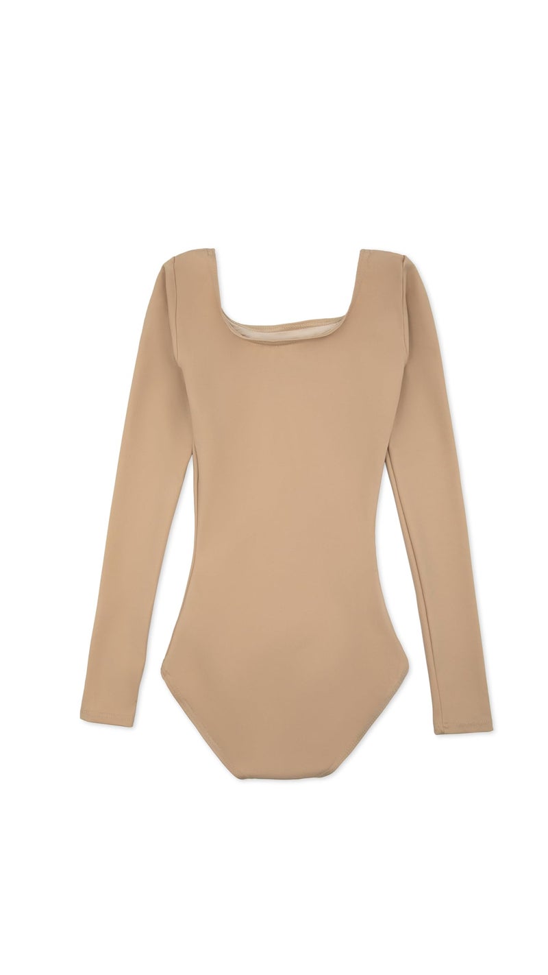 Capezio Women's Long Sleeve Leotard,Nude,Large - Image 2