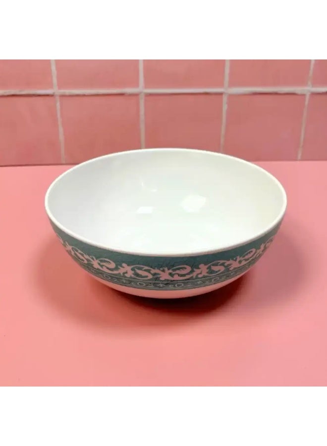 Sarvah Melamine 7 Inch Coring Ware Floral Designed Round Bowl- White - Image 2