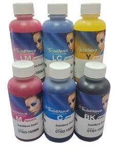 SubliNova smart Subli Nova 6 X 100ml Sublimation Ink, High Density Professional Dye Sublimation Refill Inks Made in Korea,(for CISS). for Inkjet Printers, Heat Transfer on Mugs, t-Shirts, Phone Case etc. (6 Colors)  - Image 1