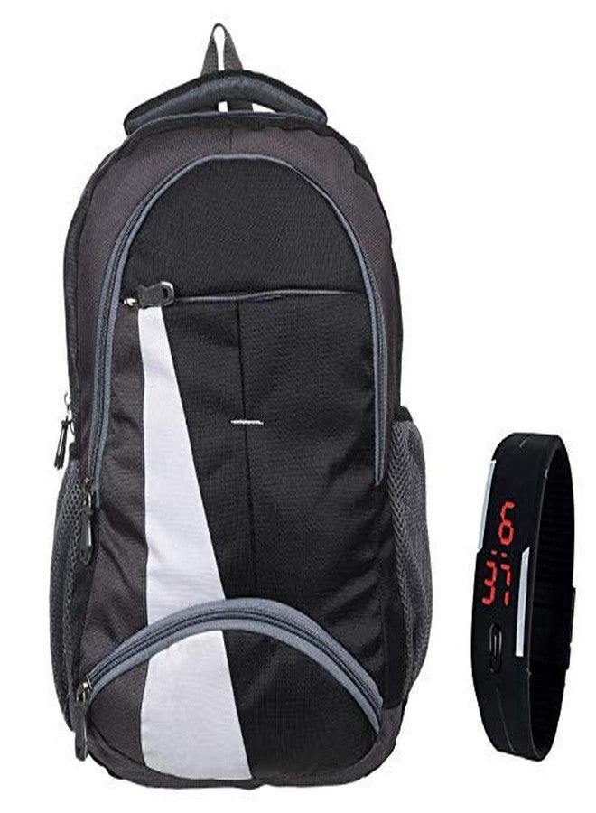 BLUTECH Waterproof,Laptop College School Bag for Boys + BLACK LED WATCH