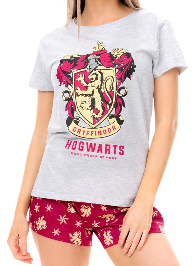 Harry Potter بيجاما هوجوورتس للسيدات، رمادي، م - Image 1