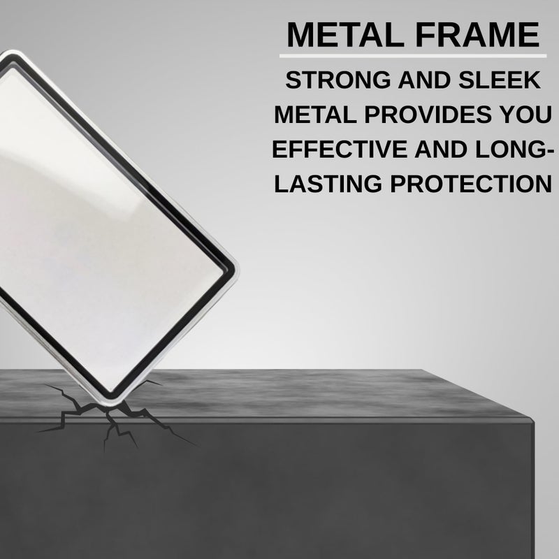 RedCap Magnetic Aluminum Graded PSA Slab Guard UV Resistant Glass 35PT Premium Protector Display Case For Standard PSA CGC Graded Sport Trading Cards - Silver Flash - Image 3