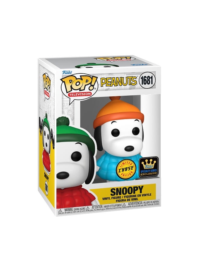 Funko - Funko POP! Television Peanuts Snoopy in Puffer Jacket Chase Vinyl Figure (Assorted, 9.8 cm) - Image 1