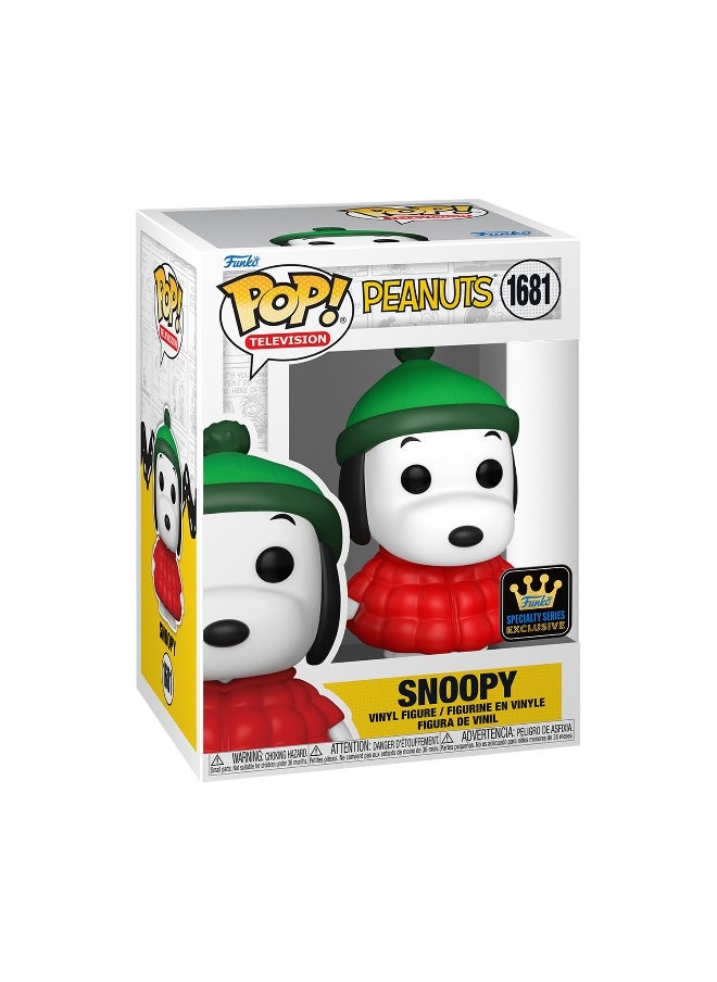 Funko - Funko POP! Television Peanuts Snoopy in Puffer Jacket Chase Vinyl Figure (Assorted, 9.8 cm) - Image 1