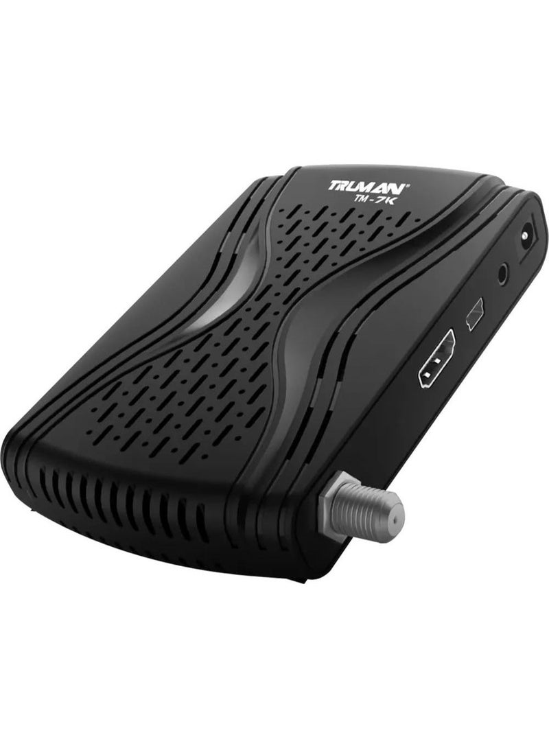 ترومان ريسيفر TRUMAN TM7K بدقة 4K Ultra HD جهاز استقبال فضائي رقمي ميني يدعم 4G مع منفذ HDMI واستقبال قوي للإشارة وتشغيل سهل وتصميم مدمج للترفيه المنزلي موديل TM7K - Image 2