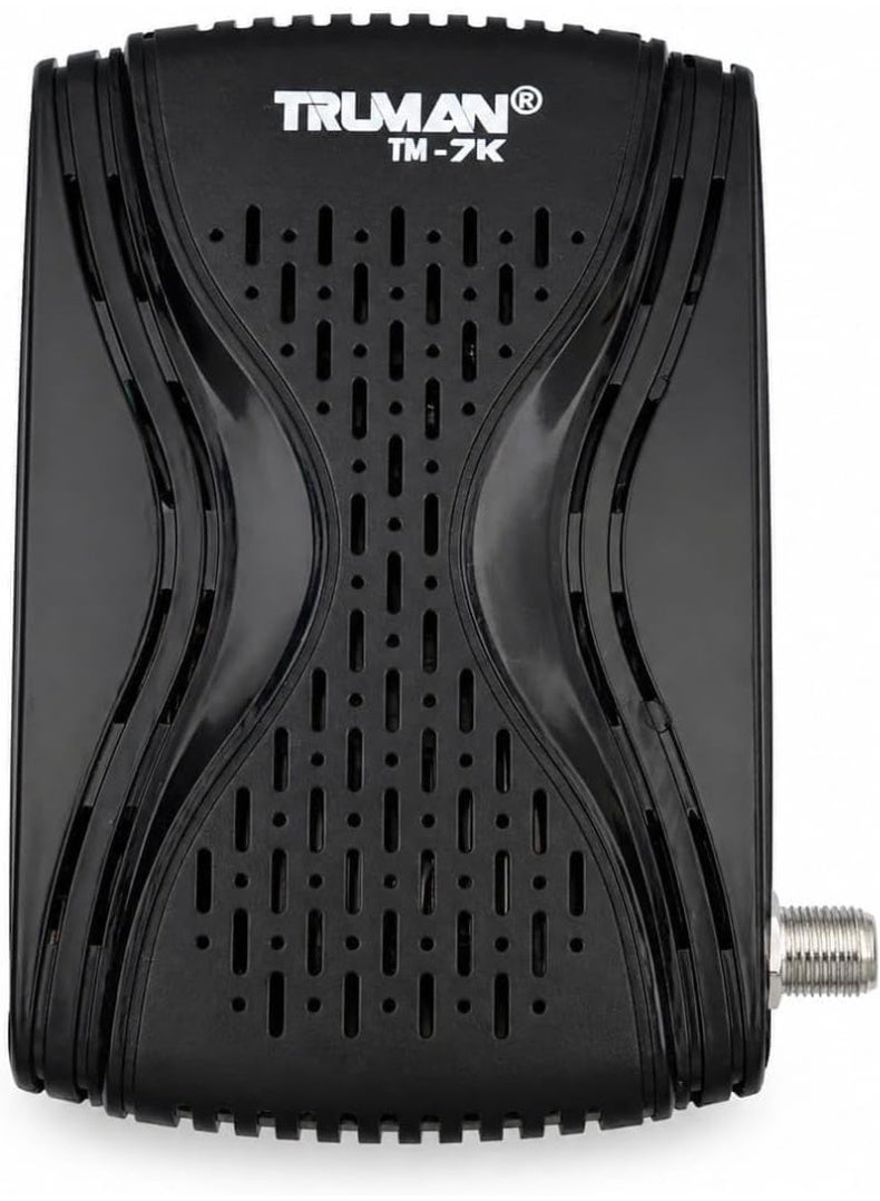 ترومان ريسيفر TRUMAN TM7K بدقة 4K Ultra HD جهاز استقبال فضائي رقمي ميني يدعم 4G مع منفذ HDMI واستقبال قوي للإشارة وتشغيل سهل وتصميم مدمج للترفيه المنزلي موديل TM7K - Image 1