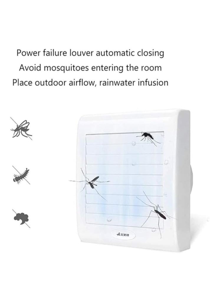 MODI AUTO SHUTTER FAN 6Inch Low Noise Ventilation Fan,25W, Window/Wall Exhaust Fan for Kitchen,Office Exhaust Mute Energy Saving Exhaust Square Fan Wall& Glass Mounted Bathroom ,Home Duct Exhaust fan  - Image 4