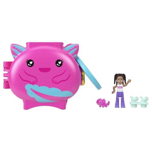 Polly Pocket Collectible Axolotl Pet Compact Playset for Girls Ages 4 and Up - Image 3