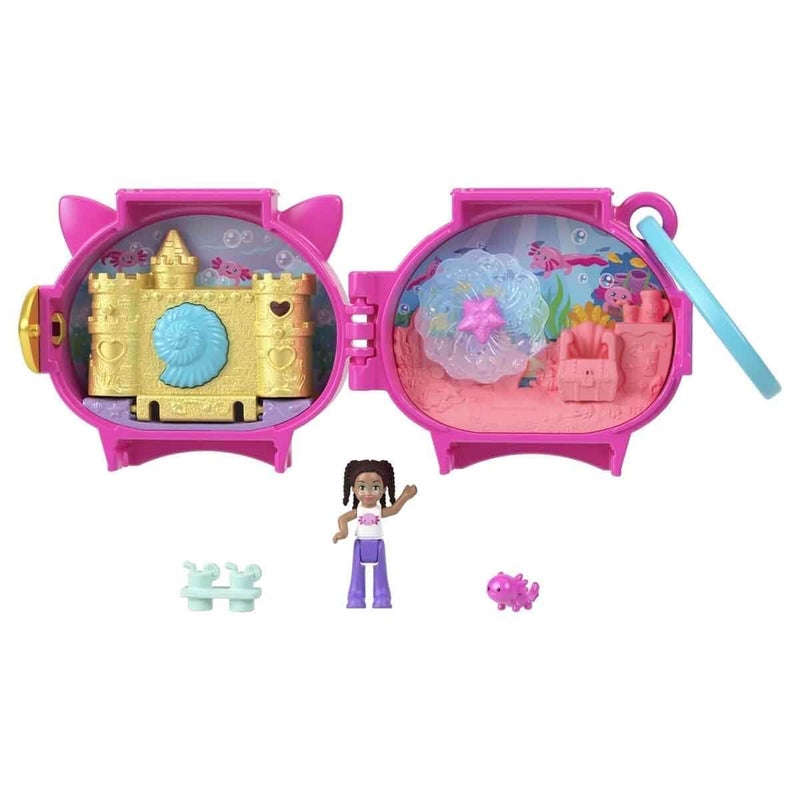 Polly Pocket Collectible Axolotl Pet Compact Playset for Girls Ages 4 and Up - Image 2