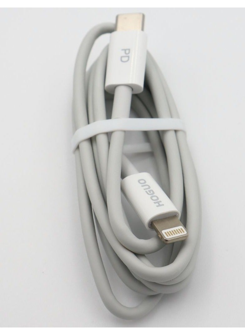 Hoguo U22 USB-A + USB-C Fast Charging C-Lightning Suit Wall Charger - Image 5