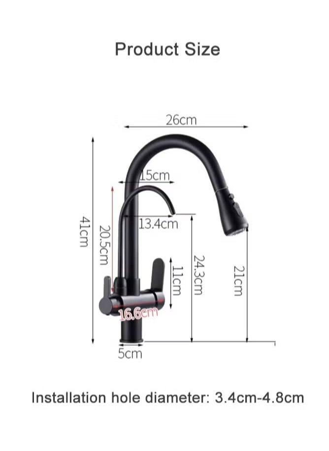 Kitchen Pull-Out Hot and Cold Faucet Three-in-One Pure Direct Drinking Faucet Washbasin Sink Sink Faucet - pzsku/ZE7D17FD84A2580FFF76EZ/45/_/1731938749/d1cf753b-0e8d-4a96-b24c-f9e47a36ac19