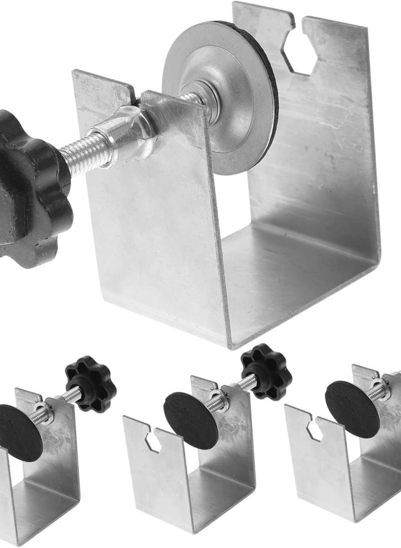 GGOOT 4pcs Front Installation Clamps Cabinet Hardware Tool c Clamp for Woodworking No Damage to Wood Panel  - Image 1