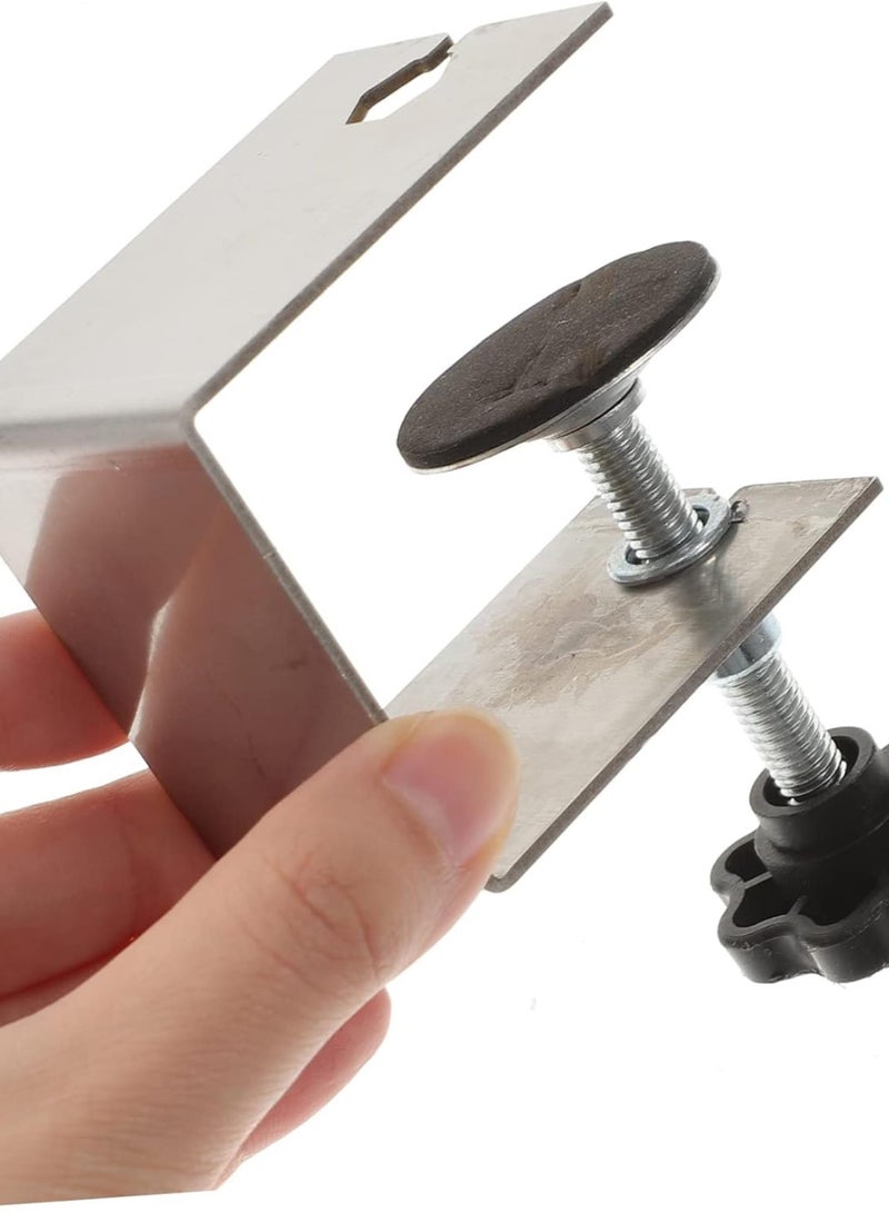 GGOOT 4pcs Front Installation Clamps Cabinet Hardware Tool c Clamp for Woodworking No Damage to Wood Panel  - Image 3
