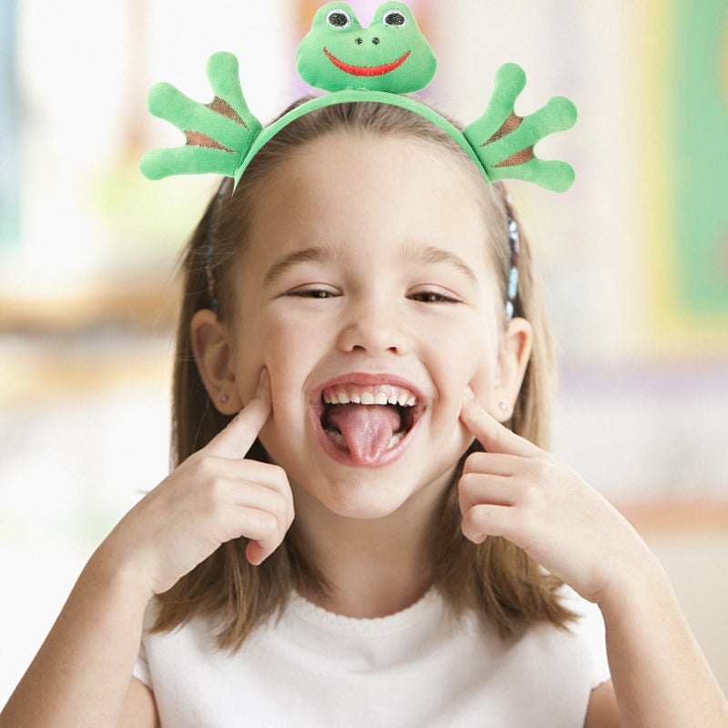 Adults Headband Party Decorative Headband Festival Hair Band Cartoon Frog Headdress - Image 3