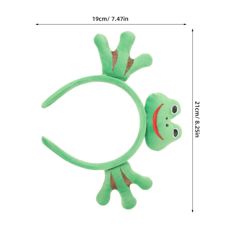 Adults Headband Party Decorative Headband Festival Hair Band Cartoon Frog Headdress - Image 2