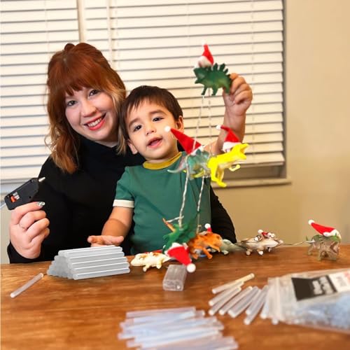 Artellius Mini Hot Glue Sticks - 4 in x 0.27 in, Pack of 200 - Universal Fit Glue Gun Sticks for Scrapbooking & Stamping Supplies - Fast-Melting Strong Bond with Adhesive Rods on Wood & Fabric - Image 2