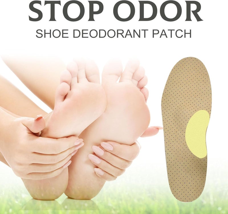 VANITYA Shoes Odor Remover Patch, Shoe Bad Smell Remover Lemon Fragrance Deodorizer Sneaker Patch, Antibacterial Odor Remover Patch, Shoe Odor Absorber Lemon Patches, Insole stickers For Shoe 10pcs - Image 2