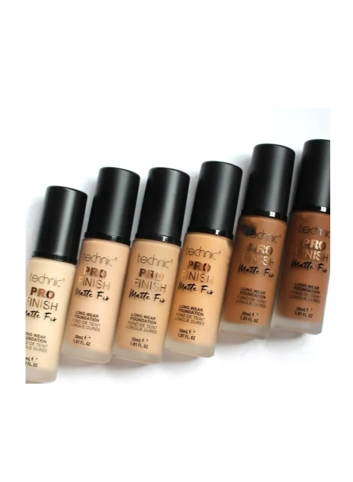 Technic Pro Finish Matte Fix Foundation Beige 30ml - Image 3