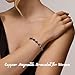 PEALICIOUS Copper Bracelets for Women Magnetic Bracelet as Valentines Gifts for WomenDainty Copper Jewelry with 3800 Gauss Magnets Birthday Gifts for Her Stretch Hematite Bead Braclets Pulseras Para Mujer - Image 4