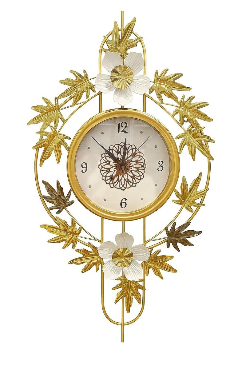 Earwig Wall Clocks, Metal Flowers Living Room Office,3D Art Elegant Large Decorative,Living Room Kitchen and Dining Room (EW-19) - Image 1